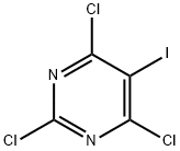 2,4,6-Trichloro-5-iodopyrimidine Struktur