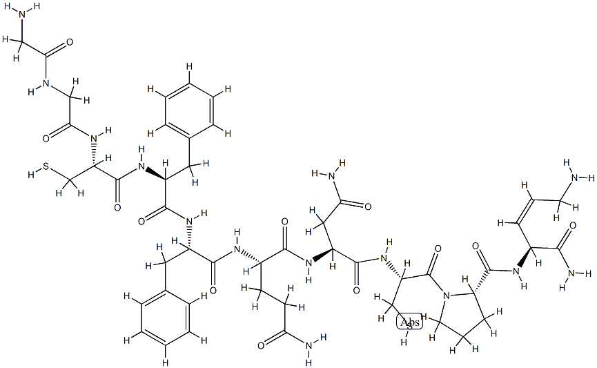 vasopressin, 2-Gly-9-des-Gly-2-Phe-8-Orn- Struktur