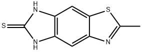 5H-Imidazo[4,5-f]benzothiazole-6-thiol,2-methyl-(6CI) Struktur