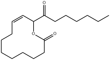 12-keto-9(2)-octadecen-11-olide Struktur