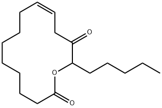 12-keto-9(2)-octadecen-13-olide Struktur