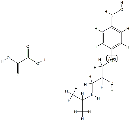 4-hydroxylaminopractolol Struktur