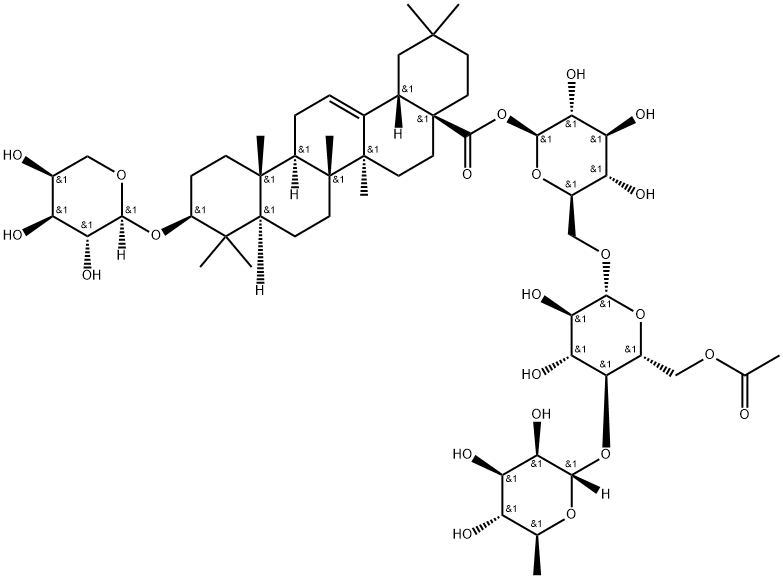 ciwujianoside D1 Struktur