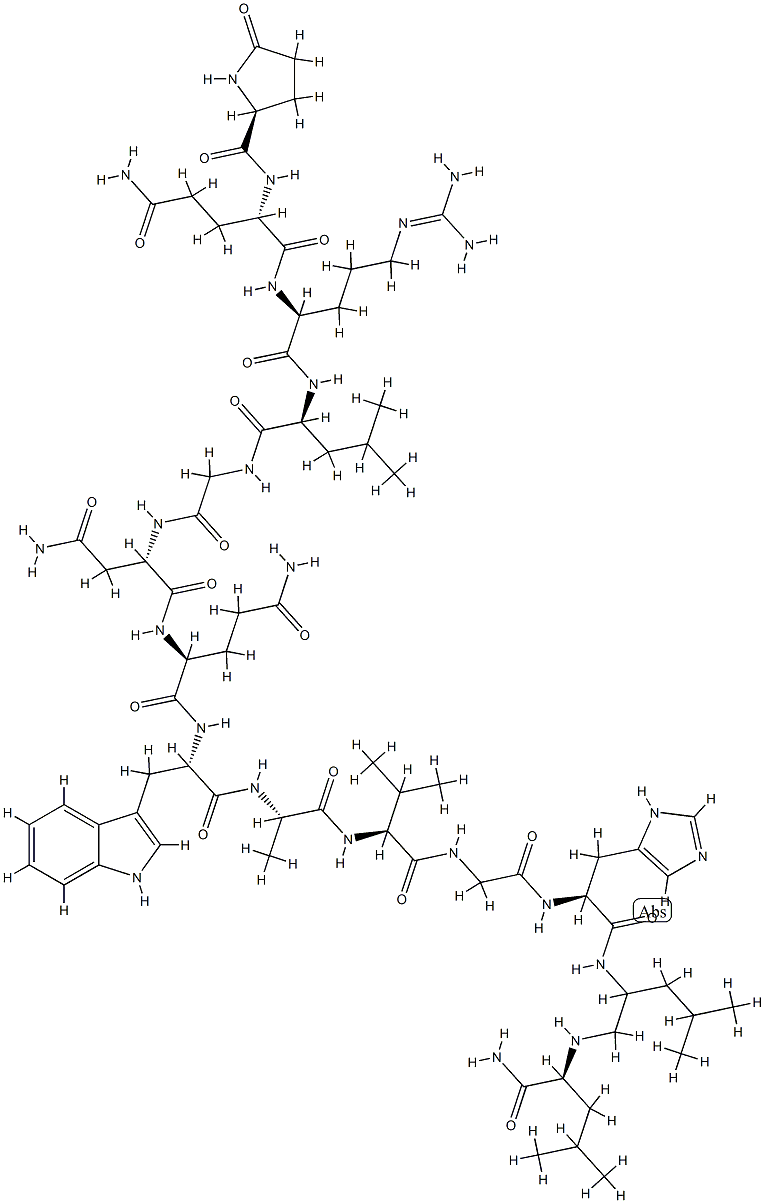 bombesin, Leu(13)-psi-CH2NH-Leu(14)- Struktur