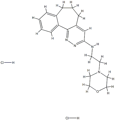 morpholineoethylamino-3-benzocyclohepta(5,6-c)pyridazine Struktur