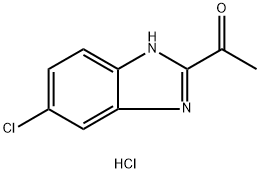 1-(6-chloro-1H-benzimidazol-2-yl)ethanone hydrochloride Struktur