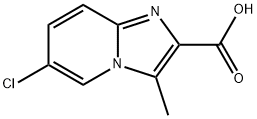 6-chloro-3-methyl-imidazo[1,2-a]pyridine-2-carboxylic acid Struktur