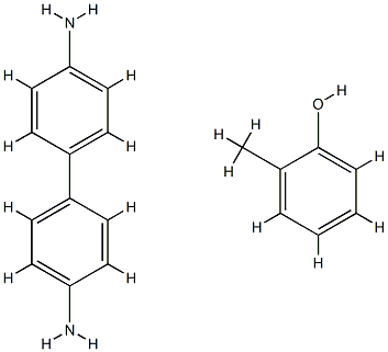 Benzidine compound with o-cresol (1:1) Struktur