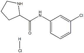 N-(3-chlorophenyl)pyrrolidine-2-carboxamide Struktur