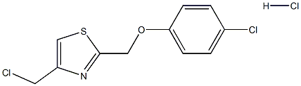 4-(chloromethyl)-2-[(4-chlorophenoxy)methyl]-1,3-thiazole Struktur