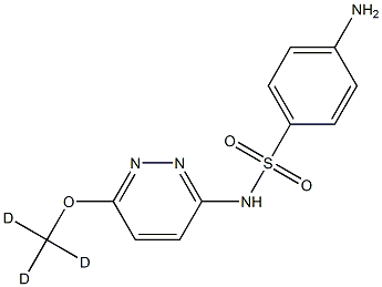 SulfaMethoxypyridazine-D3 Struktur