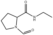 2-Pyrrolidinecarboxamide,N-ethyl-1-formyl-(9CI) Struktur