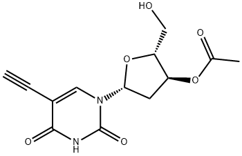 3'-acetate-2'-deoxy-5-ethynyl-uridine Struktur