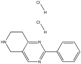 2-phenyl-5,6,7,8-tetrahydropyrido[4,3-d]pyrimidine dihydrochloride Struktur