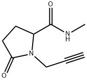 2-Pyrrolidinecarboxamide,N-methyl-5-oxo-1-(2-propynyl)-(9CI) Struktur