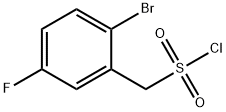 (2-bromo-5-fluorophenyl)methanesulfonyl chloride Struktur