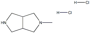 Pyrrolo[3,4-c]pyrrole, octahydro-2-Methyl-, hydrochloride (1:2) Struktur