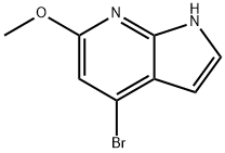 4-BroMo-6-Methoxy-7-azaindole-2-carbaldehyde Struktur