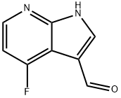 4-Fluoro-7-azainole-3-carbaldehyde Struktur