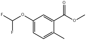 methyl 5-（difluoromethoxy)-2-methylbenzoate Struktur