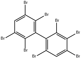 2,23,34,5,6,6Octabromobiphenyl Struktur