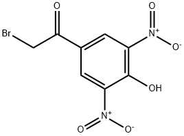 alpha-bromo-4-hydroxy-3,5-dinitroacetophenone Struktur