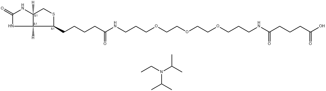 N-Biotinyl-NH-(PEG)2-CO2H·nDIPEA Struktur