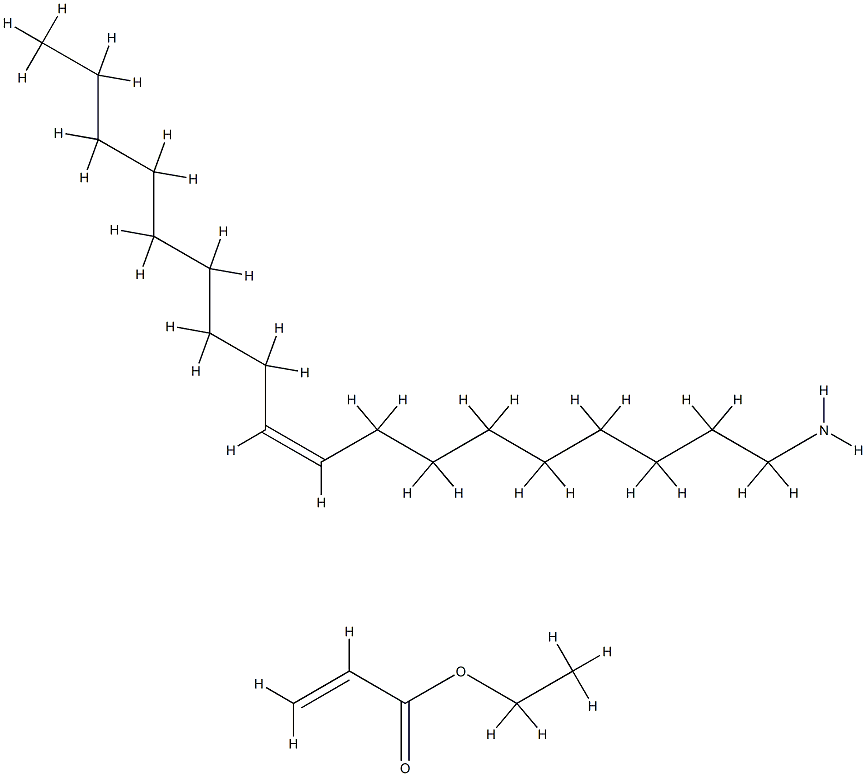 2-Propenoic acid, ethyl ester, polymer with (Z)-9-octadecen-1-amine Struktur