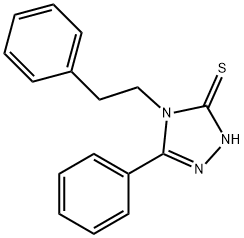 5-phenyl-4-(2-phenylethyl)-4H-1,2,4-triazole-3-thiol Struktur