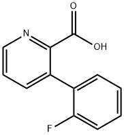 3-(2-Fluorophenyl)picolinic acid Struktur