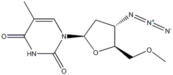 Thymidine,3'-azido-3'-deoxy-5'-O-methyl- (9CI) Struktur