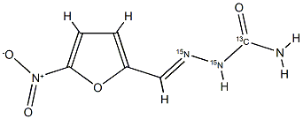 Nitrofurazone-<sup>13</sup>C,<sup>15</sup>N<sub>2</sub> Struktur