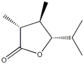 2(3H)-Furanone,dihydro-3,4-dimethyl-5-(1-methylethyl)-,(3alpha,4bta,5alpha)-(9CI) Struktur