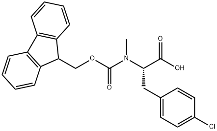 Fmoc-N-Me-Phe(4-Cl)-OH Struktur