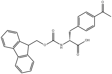 (9H-Fluoren-9-yl)MethOxy]Carbonyl D-4-Acetylphe Struktur