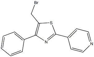 5-Bromomethyl-4-phenyl-2-(4-pyridyl)thiazole, 97% Struktur