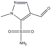 1H-Pyrazole-5-sulfonamide,4-formyl-1-methyl-(9CI) Struktur