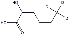 (±)-2-Hydroxyhexanoic--d3 Acid Struktur