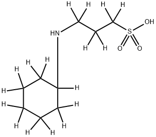 3-(CyclohexylaMino)-1-propanesulfonic-d17 Acid Struktur