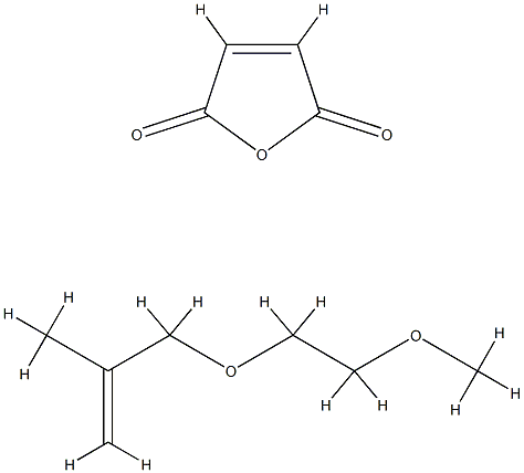 polyoxyethylene (2-methyl-2-propenyl) methyl diether-maleic anhydride copolymer Struktur