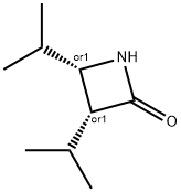 2-Azetidinone,3,4-bis(1-methylethyl)-,(3R,4S)-rel-(9CI) Struktur