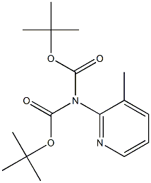 N,N-Boc, Boc-2-aMino-3-Methylpyridine Struktur