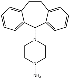 4-(10,11-Dihydro-5H-dibenzo[a,d][7]annulen-5-yl)piperazin-1-amine Struktur