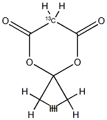 Meldrum's Acid-13C Struktur