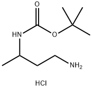 3-N-Boc-butane-1,3-diaMine-HCl Struktur