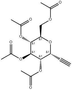 2-C-(2,3,4,6-Tetra-O-acetyl-a-D-glucopyranosyl) ethyne Struktur