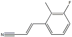 2-Propenenitrile,3-(3-fluoro-2-methylphenyl)-(9CI) Struktur