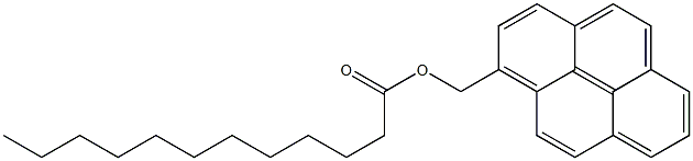 pyrenemethyl laurate Struktur