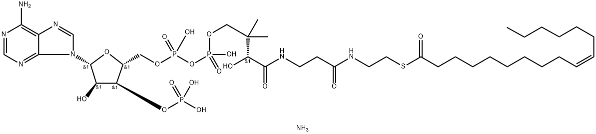 (10Z-heptadecenoyl) CoenzyMe A (aMMoniuM salt) Struktur