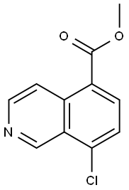 Methyl 8-chloroisoquinoline-5-carboxylate Struktur